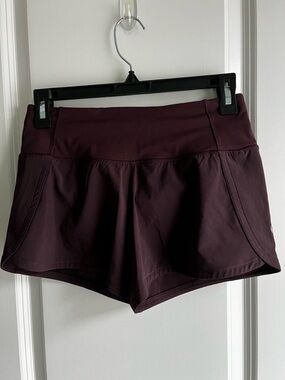 lululemon athletica Deep Maroon Athletic Shorts